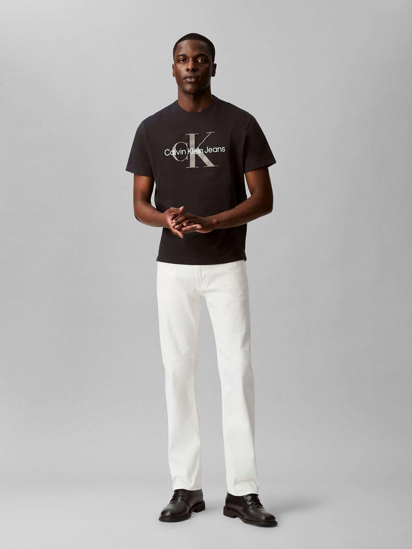 Polera Monogram Crew Negro Calvin Klein-1