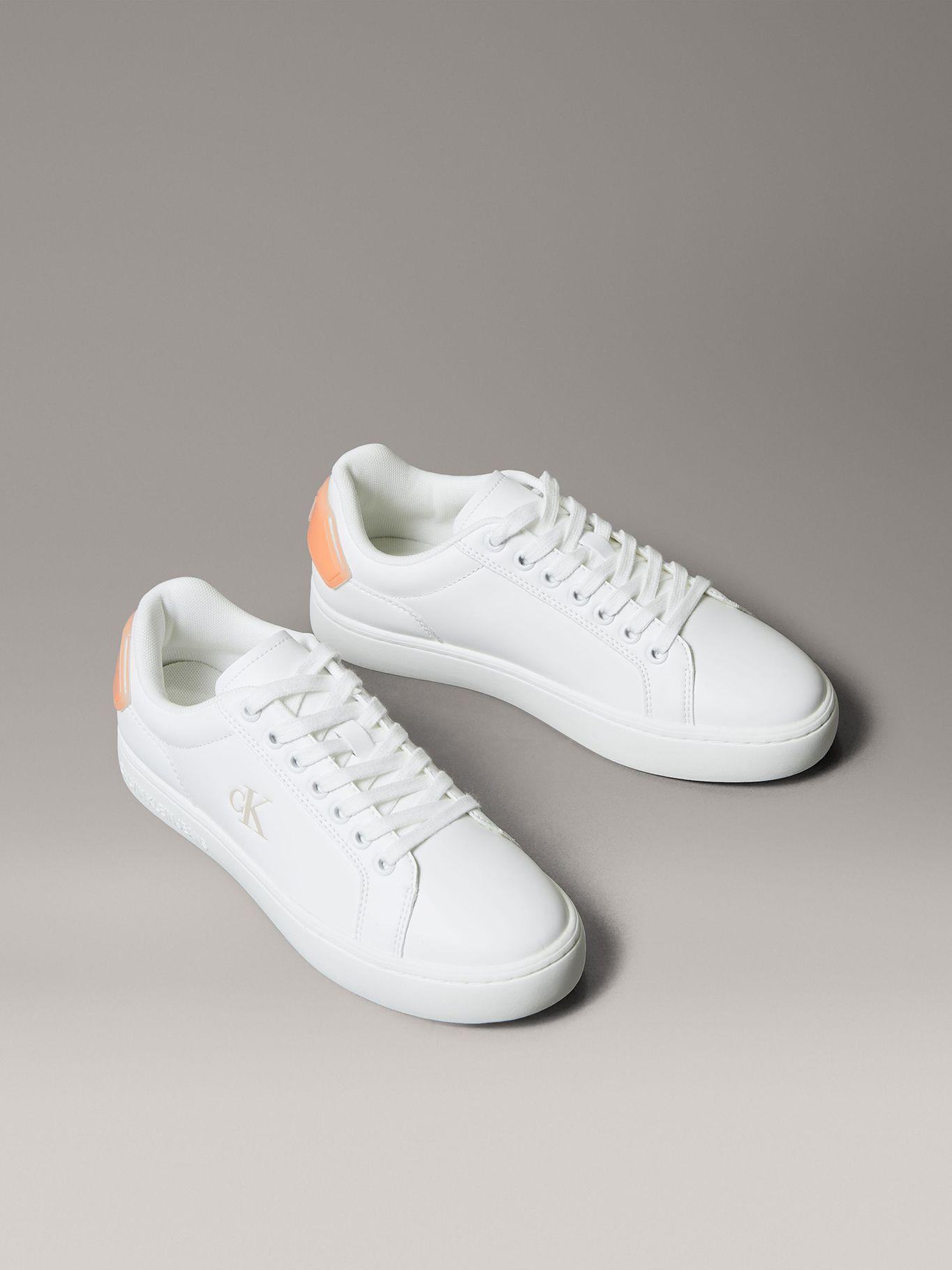 Zapatillas Classic Cupsole de Cuero Blanco Calvin Klein-0