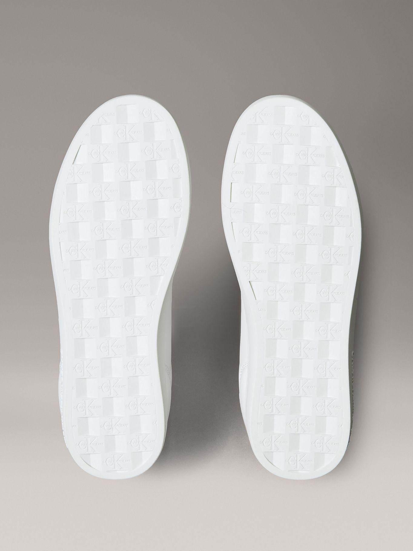 Zapatillas Classic Cupsole de Cuero Blanco Calvin Klein-3