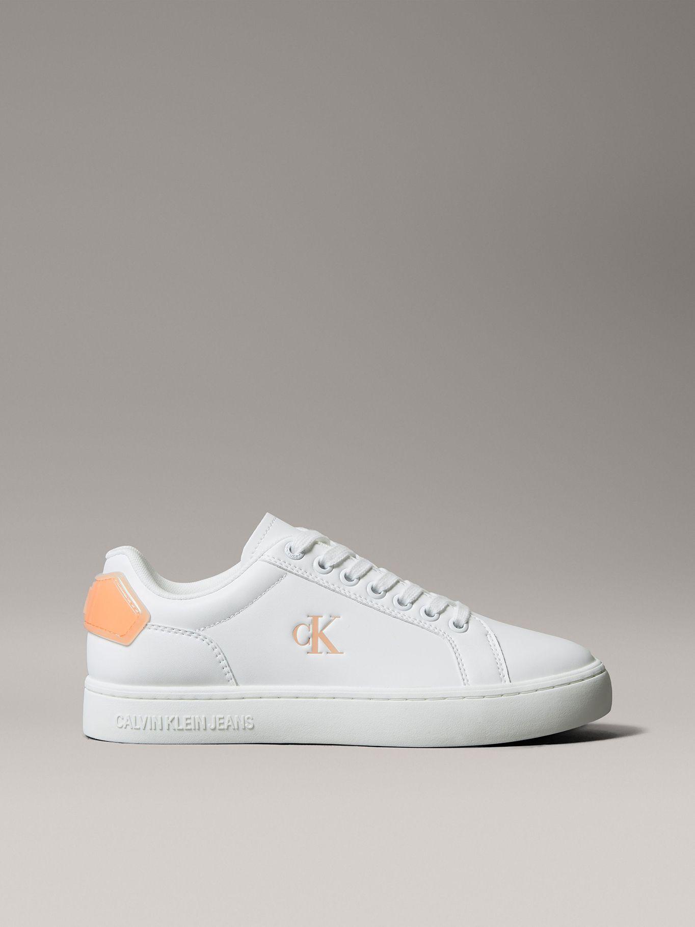 Zapatillas Classic Cupsole de Cuero Blanco Calvin Klein-4