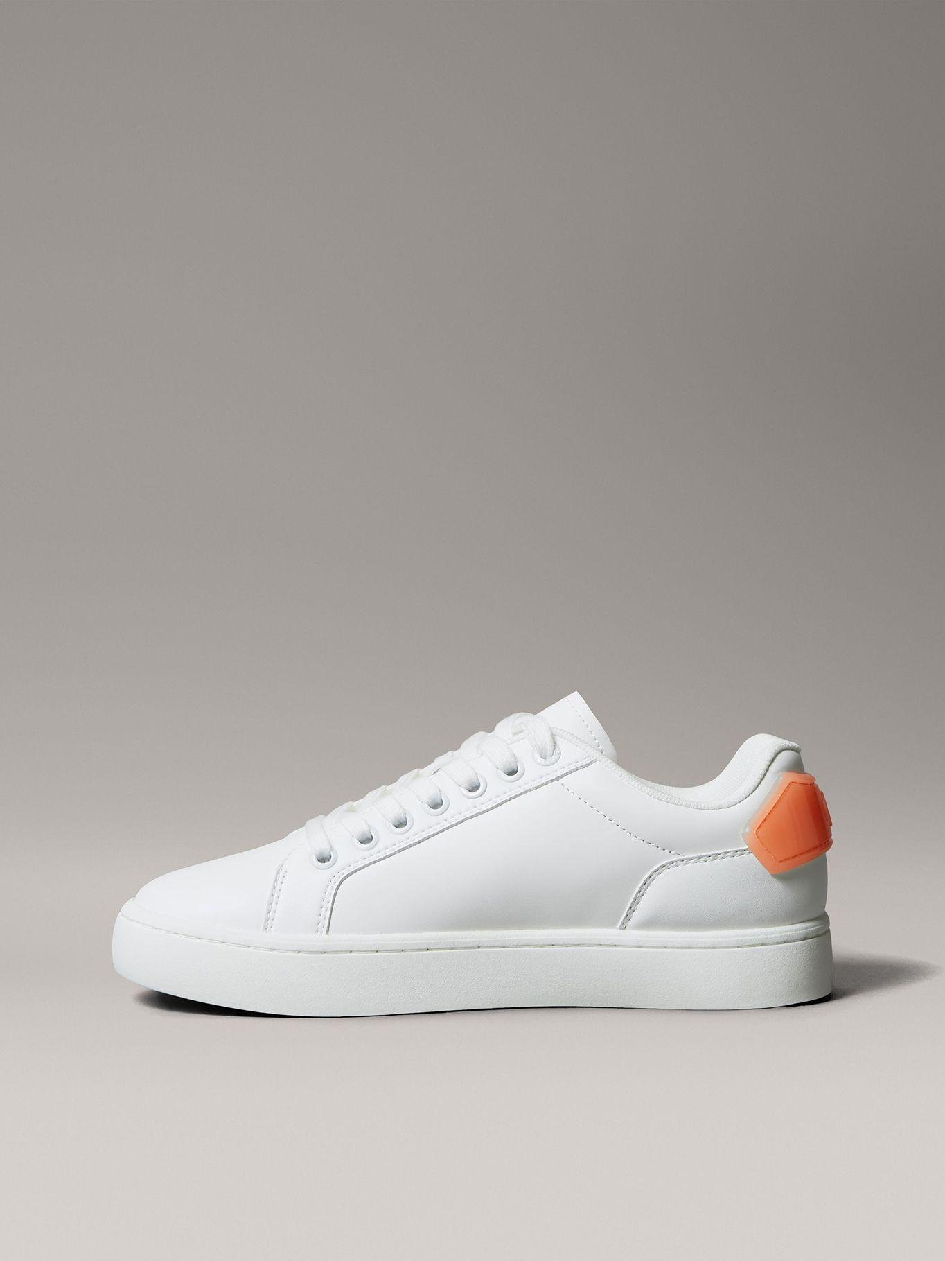 Zapatillas Classic Cupsole de Cuero Blanco Calvin Klein-5
