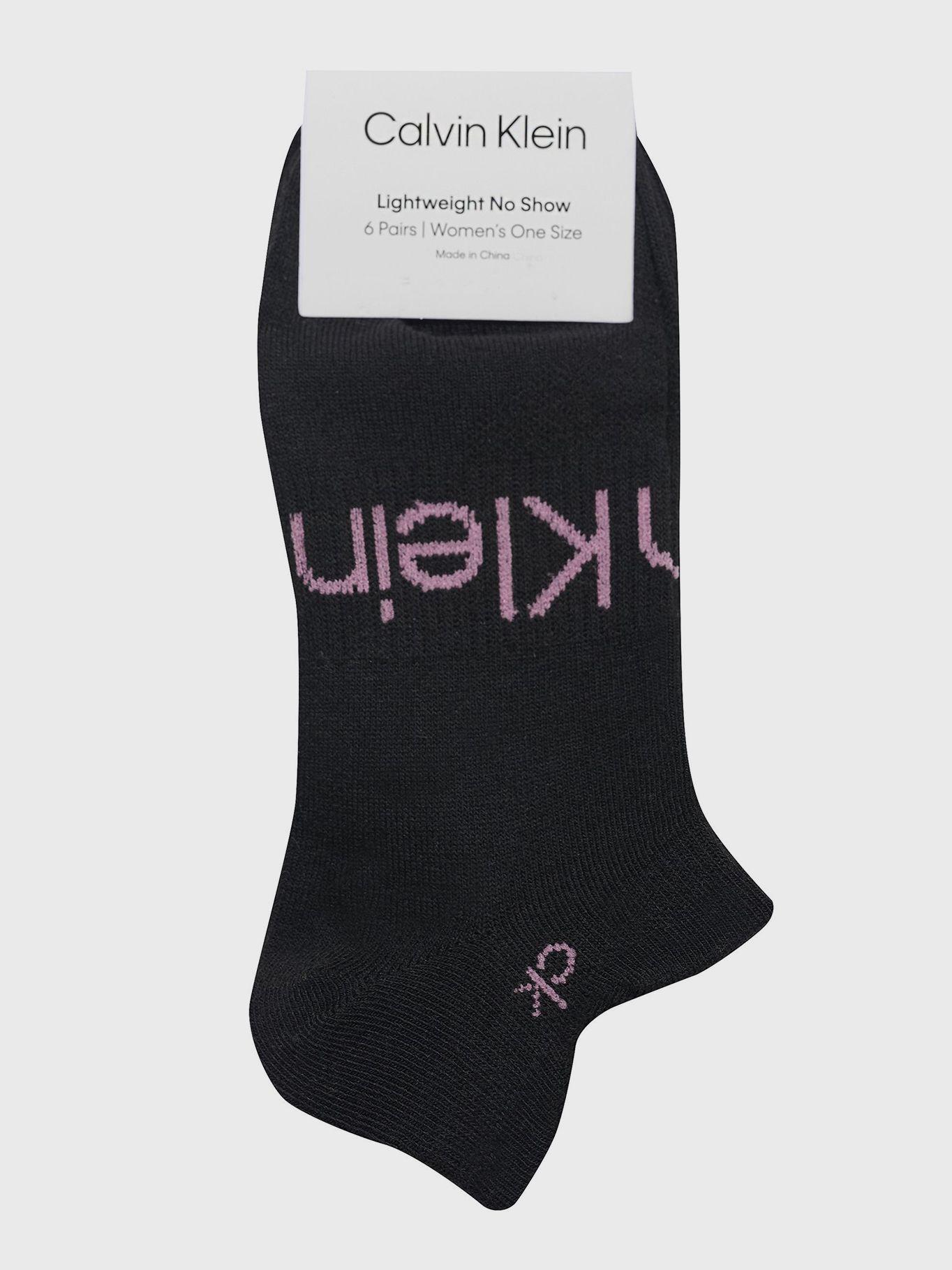 Pack 6 Calcetines  Flat Knit Negro Calvin Klein-2