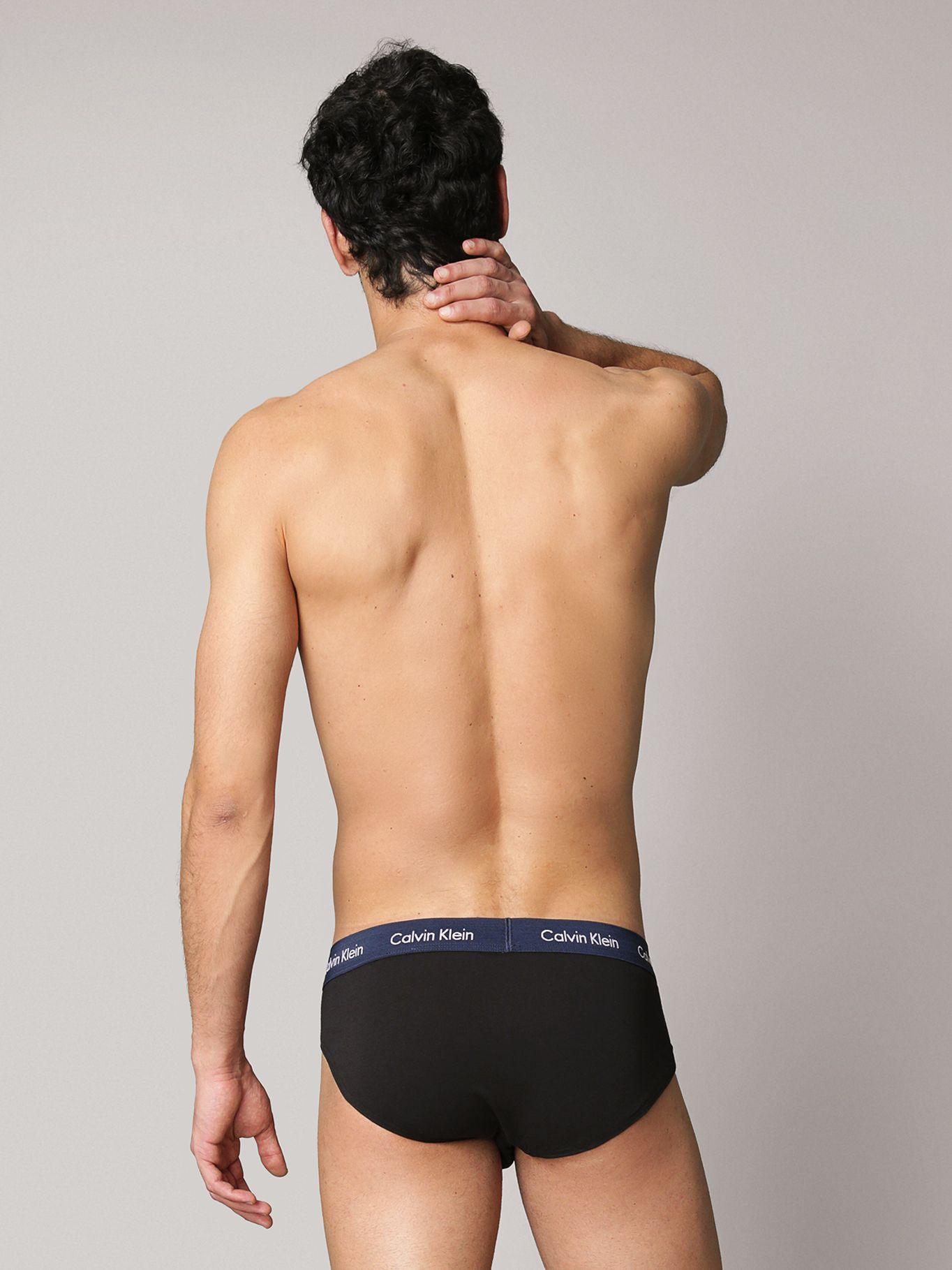 Pack 3 Slips Cotton Stretch Wicking Negro Calvin Klein-3