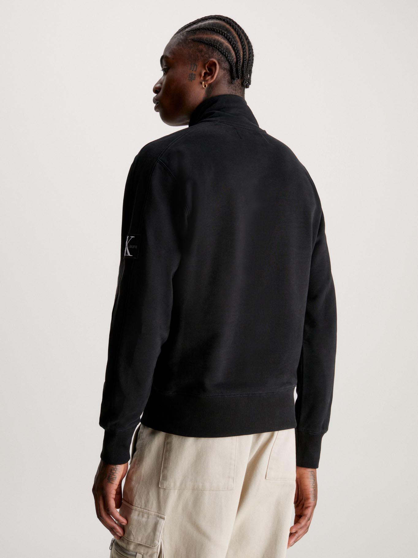 Polerón Badge Half  Negro Calvin Klein-2