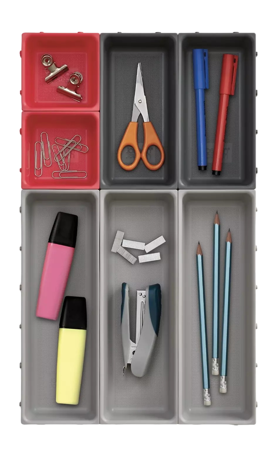 Organizador de Cajon Joseph Joseph Duo Gris 7 Unid-1