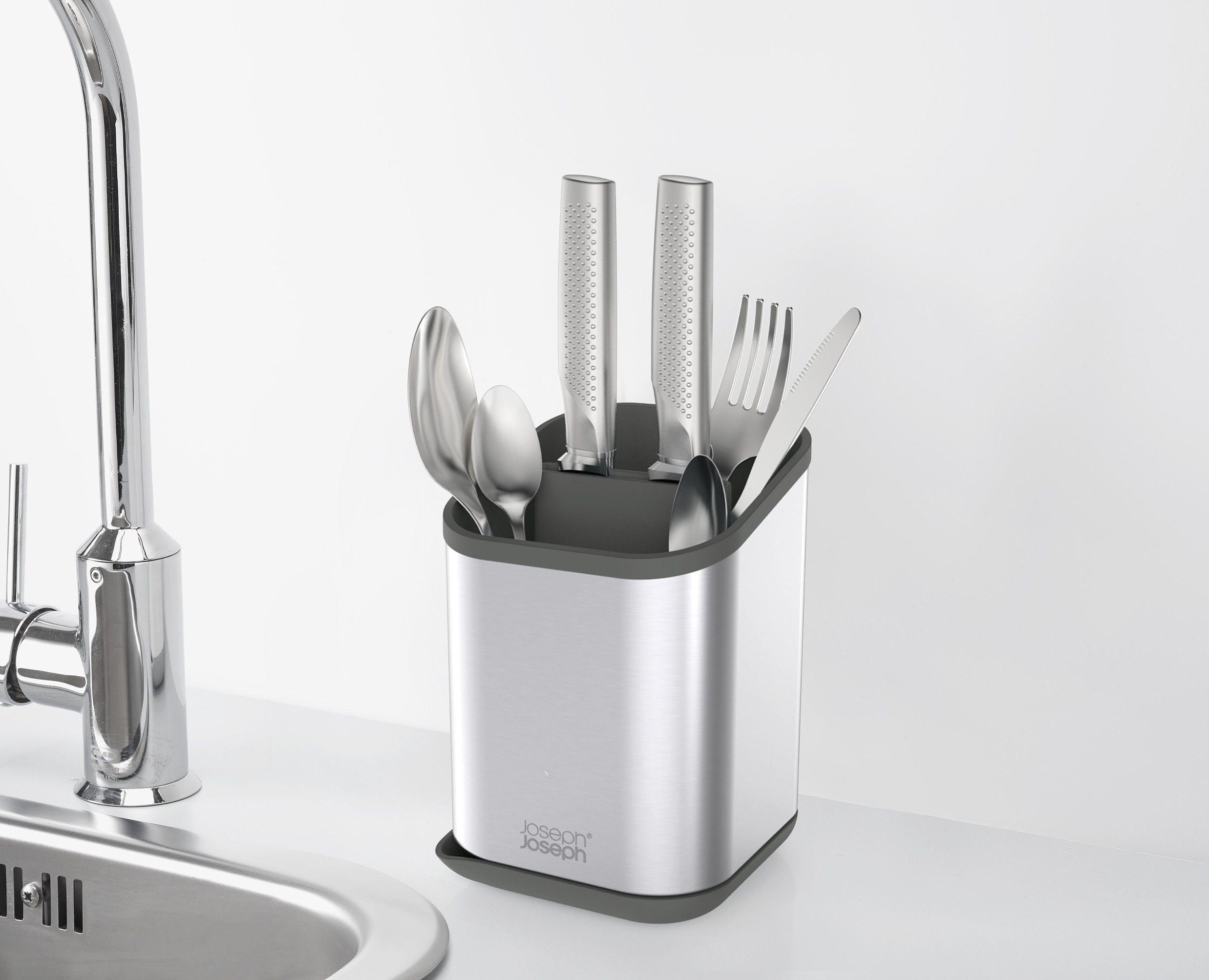 Porta Utensilios Joseph Joseph Duo Acero Inox 1 Unid-2