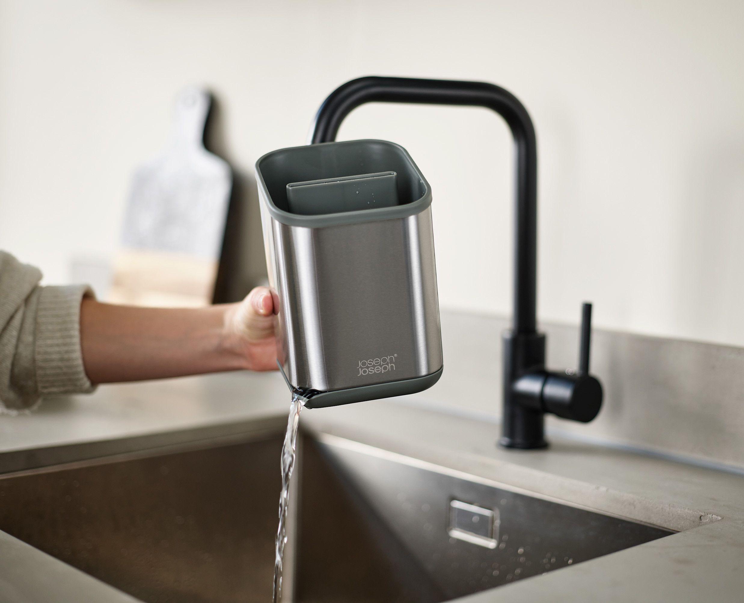 Porta Utensilios Joseph Joseph Duo Acero Inox 1 Unid-4