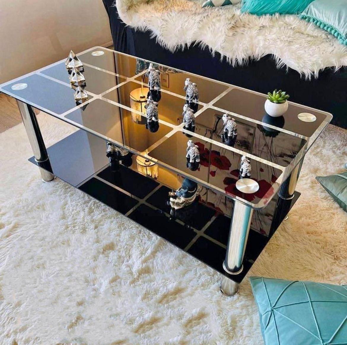 mesa centro 608 vidrio  templado rectangular 100x50-0