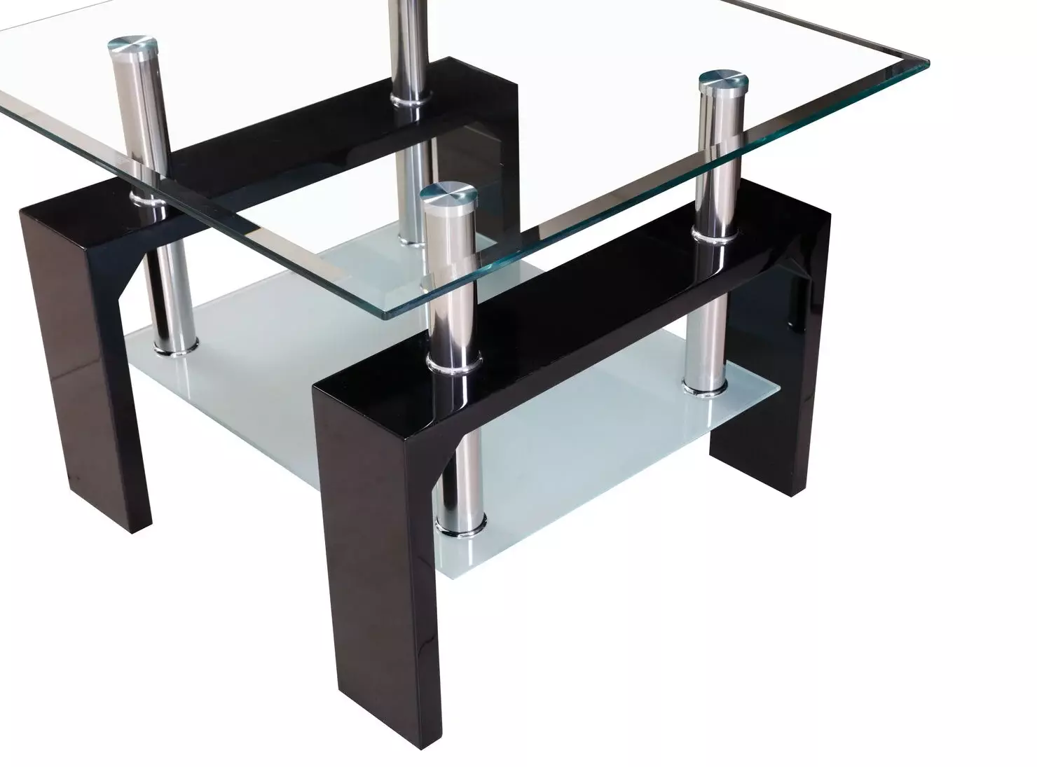 mesa Lateral vidrio templado T-30 cafe-1