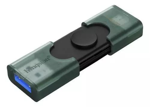 Kingston Datatraveler Duo 128gb Usb-a Y Usb-c 3.2 Gen1 Negro-2