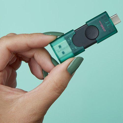 Kingston Datatraveler Duo 128gb Usb-a Y Usb-c 3.2 Gen1 Negro-4