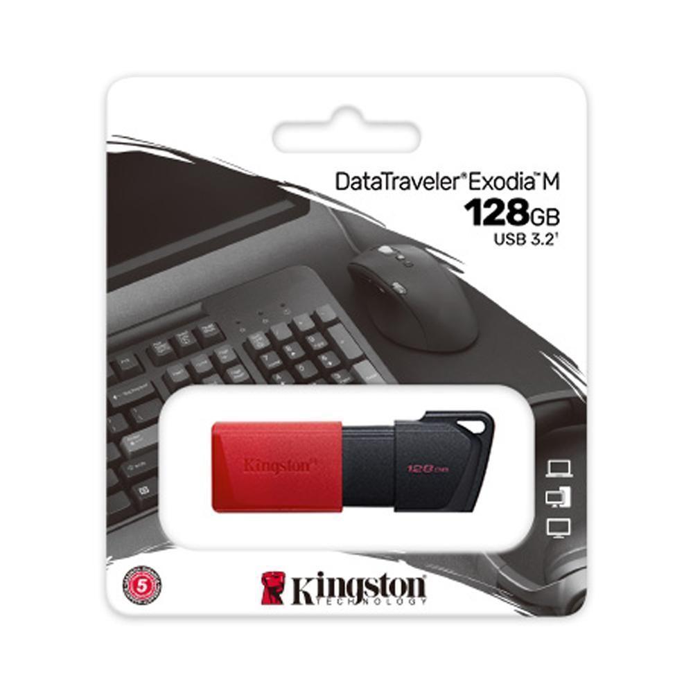 Pendrive Kingston Exodia M 128gb Usb 3.2 Gen 1 Rojo-1