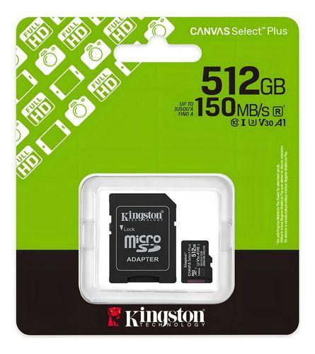 Tarjeta Memoria Micro Sd Kingston Canvas Select Plus 512gb-2