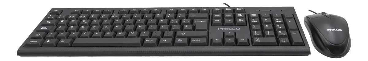 Kit Teclado y Mouse USB Philco K4500 Ergonomico-2