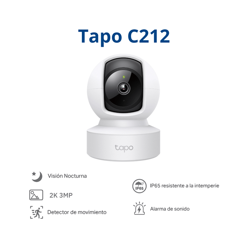 Tapo C212, Camara de seguridad WIFI LAN 3MP 2K Smart-0