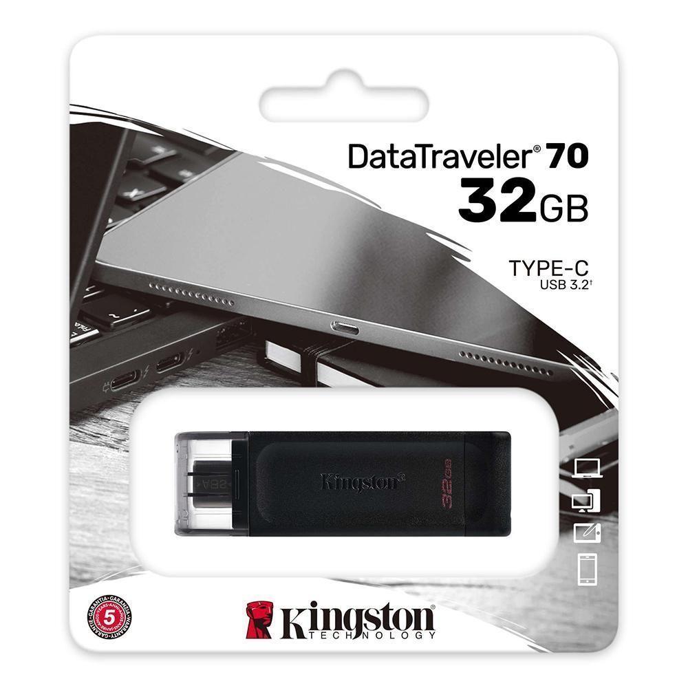 Pendrive Kingston Datatraveler 70 64gb Usb 3.2 Gen 1 Negro-2
