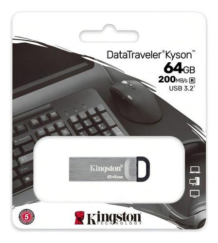 Kingston Usb 3.2 Gen 1 Pen Drive 64gb Metal Negro-3