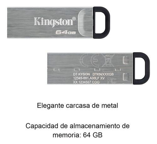 Kingston Usb 3.2 Gen 1 Pen Drive 64gb Metal Negro-5