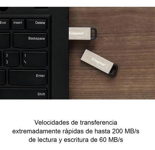 Kingston Usb 3.2 Gen 1 Pen Drive 64gb Metal Negro-7