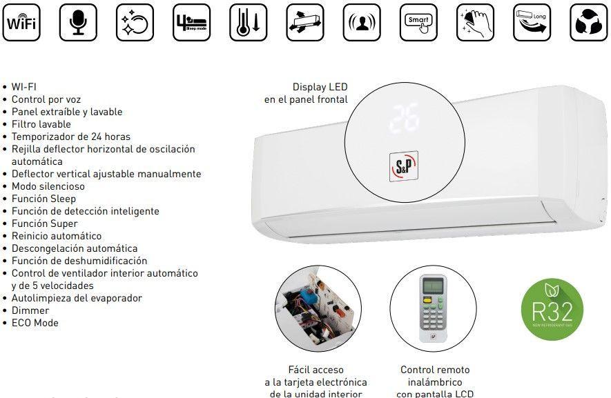 Aire Acondicionado Wifi Split Inverter 22000 Frío-calor R32-3
