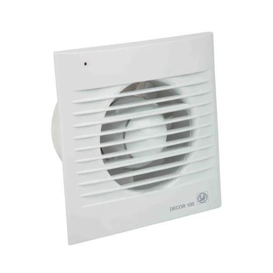 Kit Extractor Aire Para Baño Decor-100 C + Ducto Y Rejilla-1
