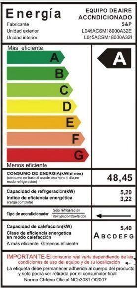 Aire Acondicionado 18000 btu Inverter S&P -7