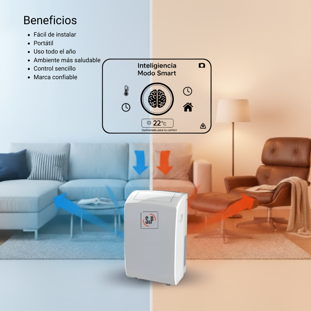 Aire Acondicionado S&P Portátil 12000 Btu wifi-3