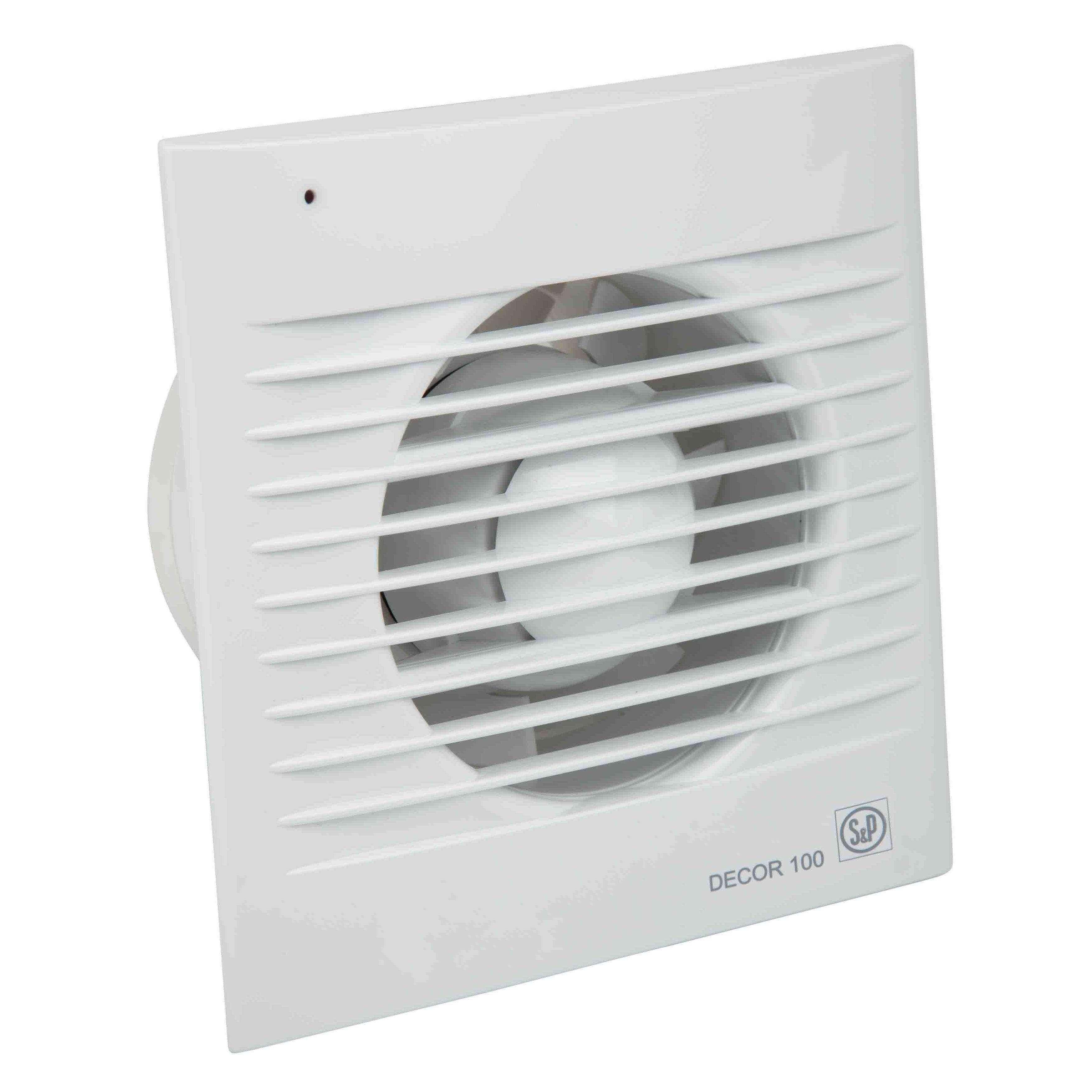 Extractor de aire para baño con temporizador DECOR-100 CR-1