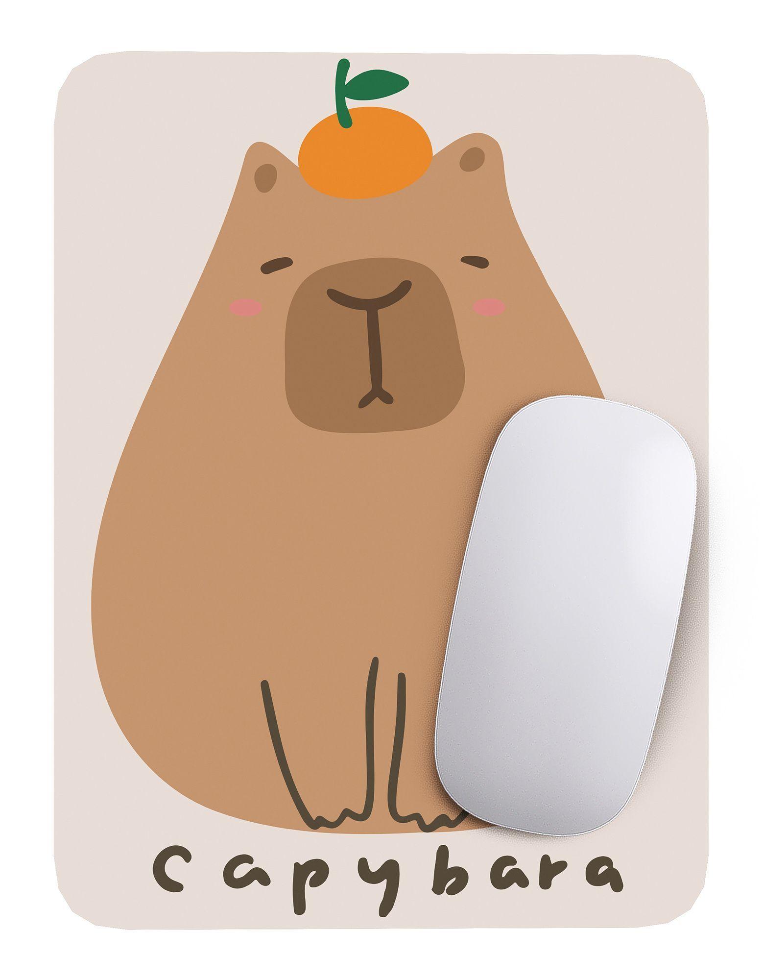 Mouse Pad Capibara carpincho Arte de animales - 17cm X 21cm D9-0