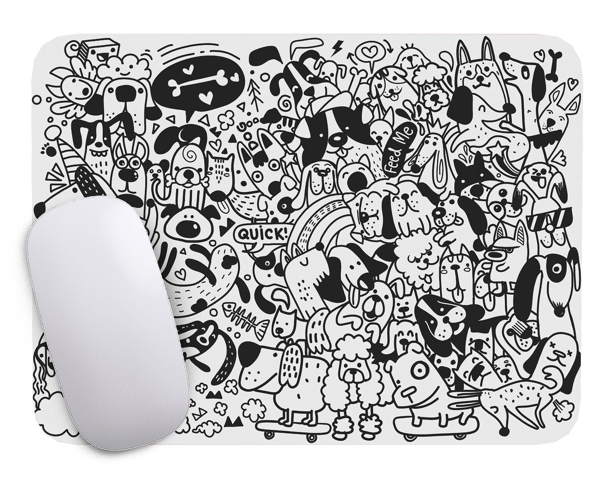 Mouse Pad Perro Arte de animales - 17cm X 21cm D6-0