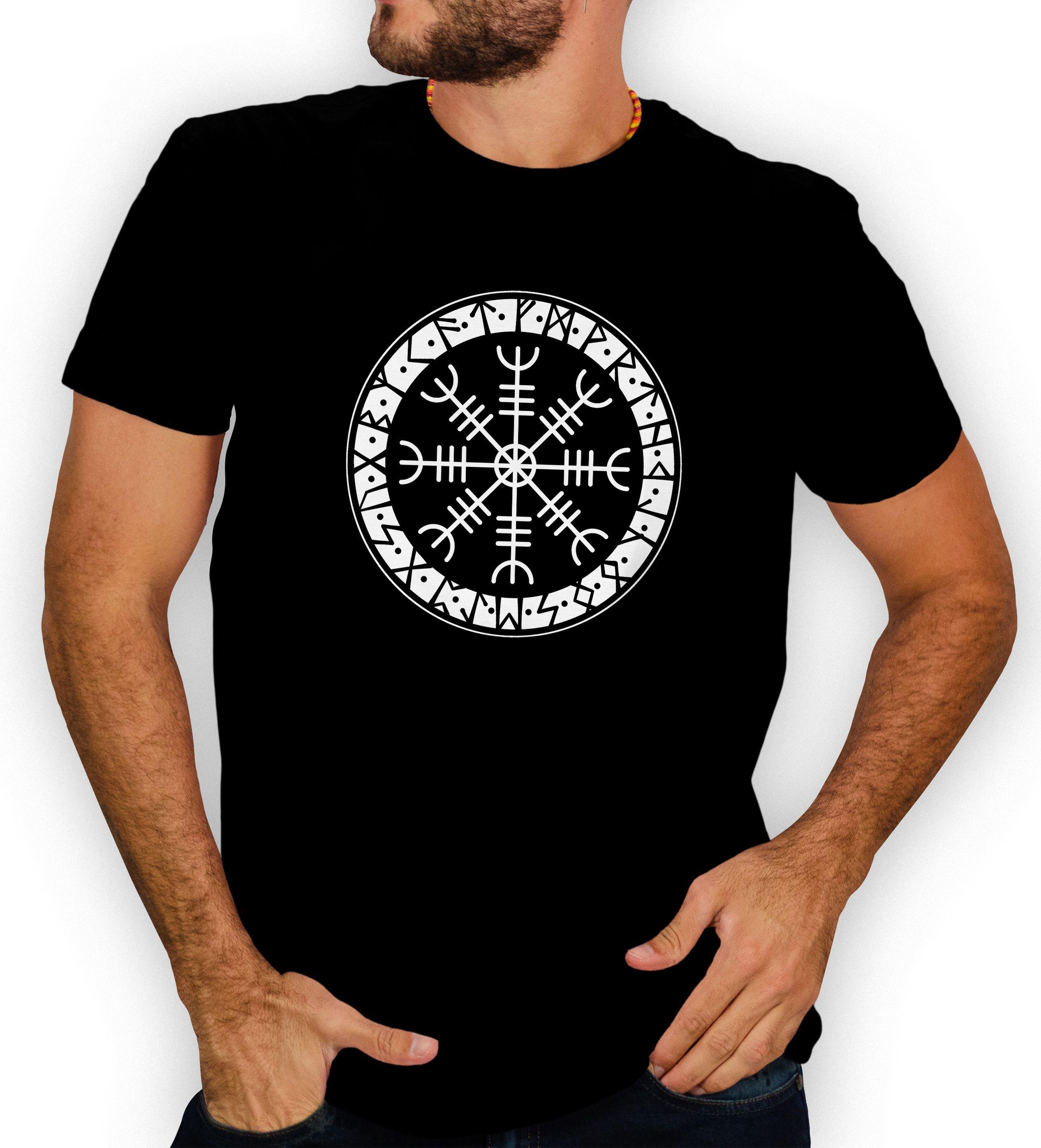 Polera hombre diseño Vikingo Valhalla D30-0