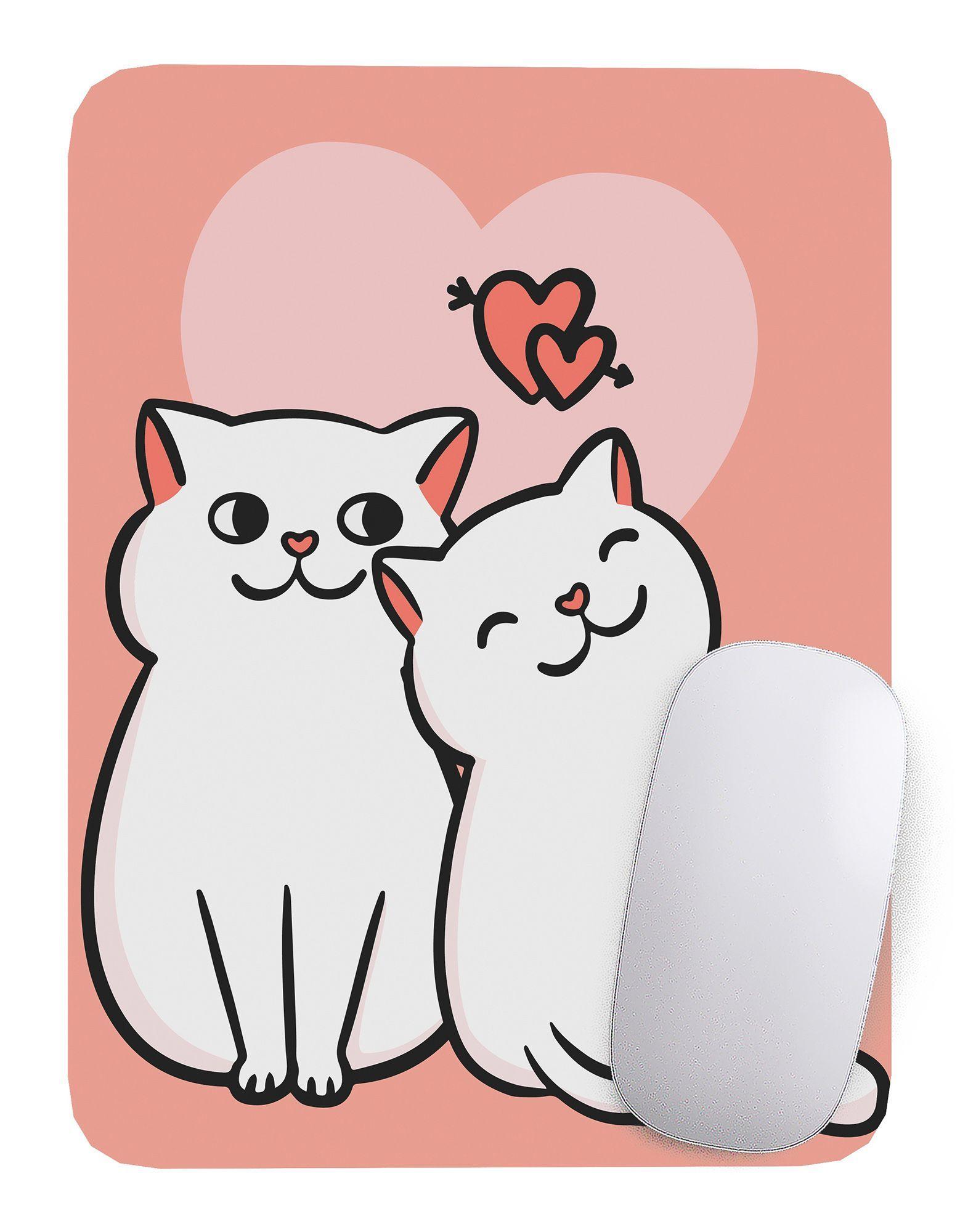 Mouse Pad Gato Arte de animales - 17cm X 21cm D14-0
