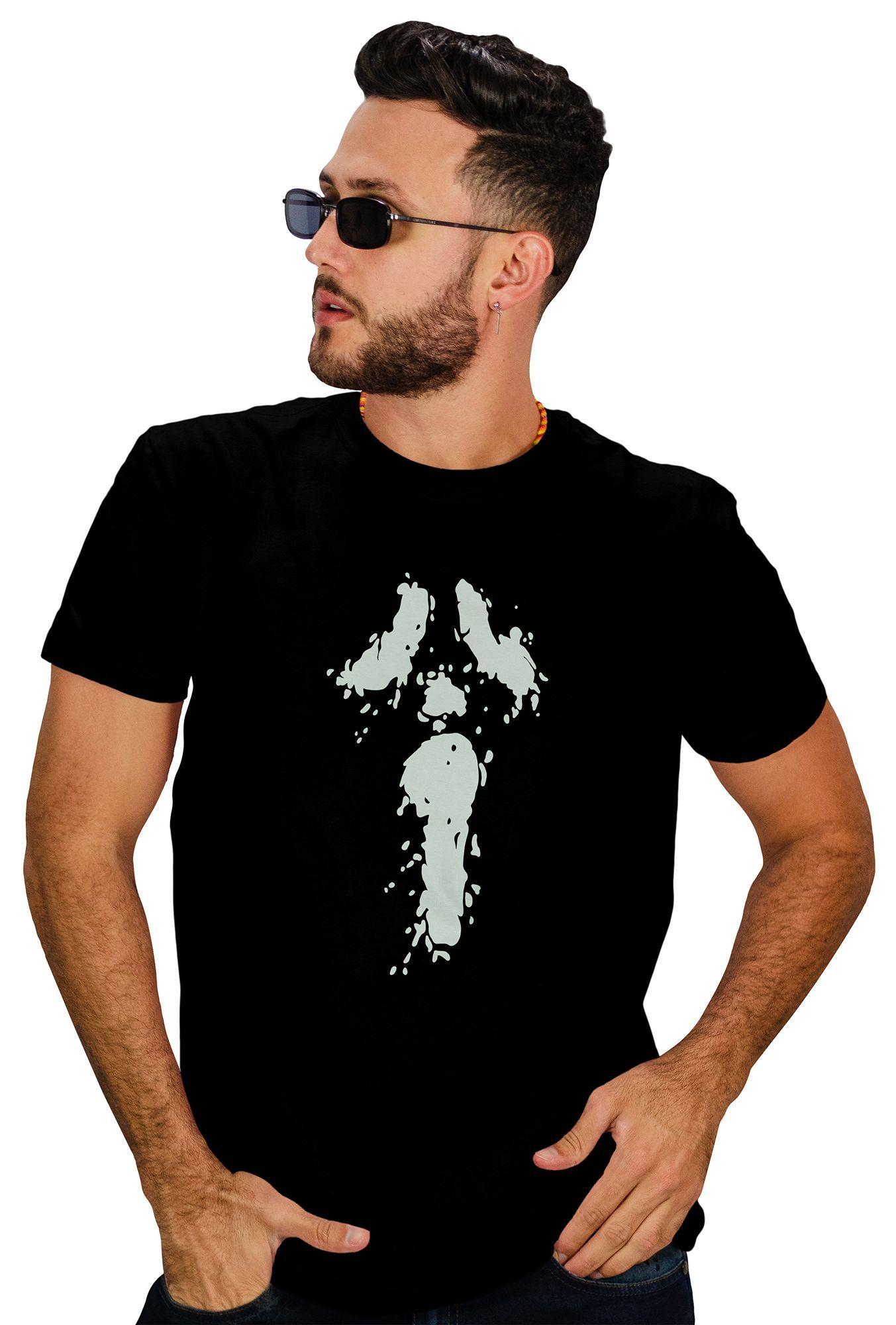 Polera hombre Halloween Efecto Fosforescente D13-0
