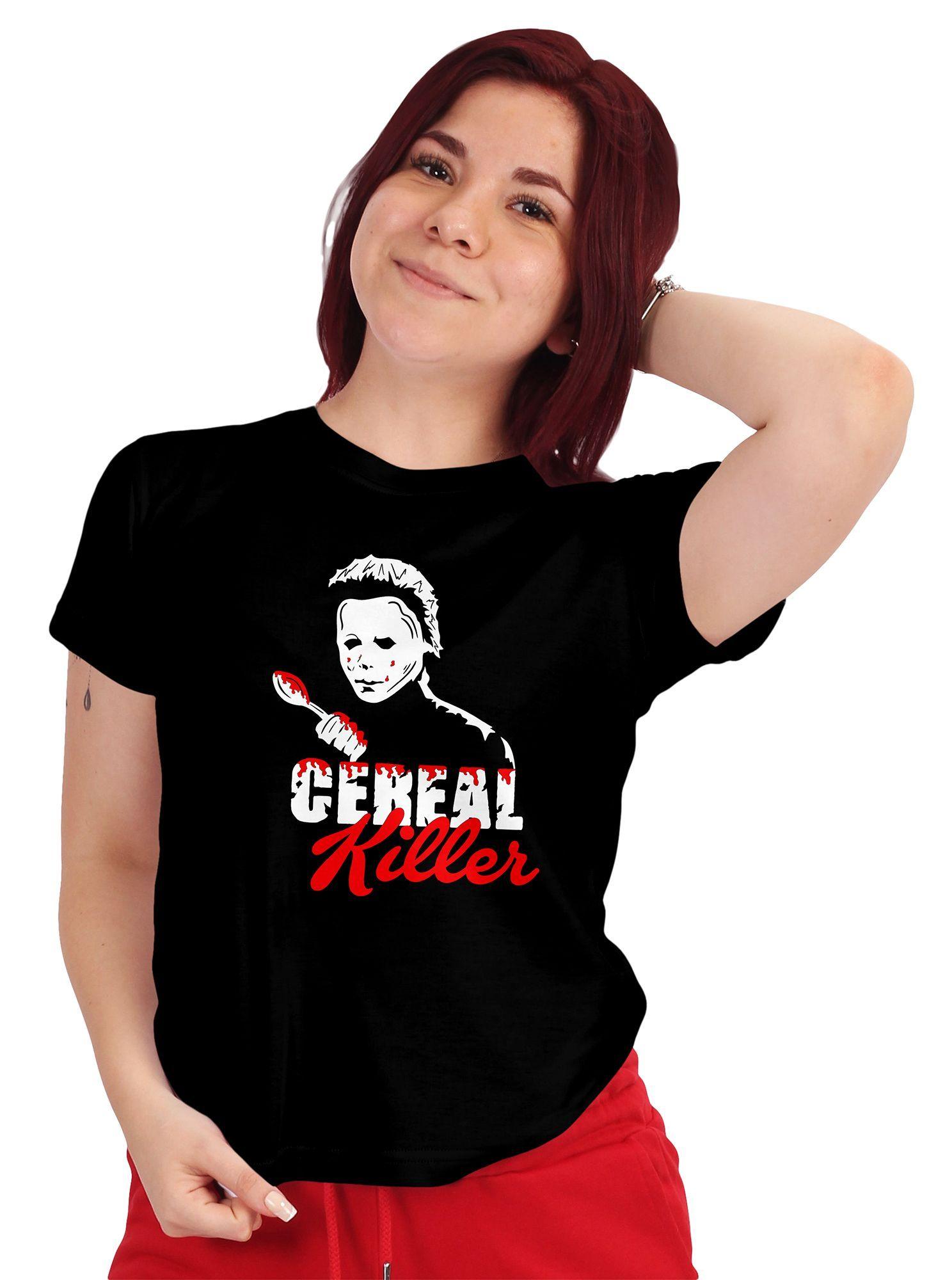 Polera Mujer Halloween cereal killer D5-0