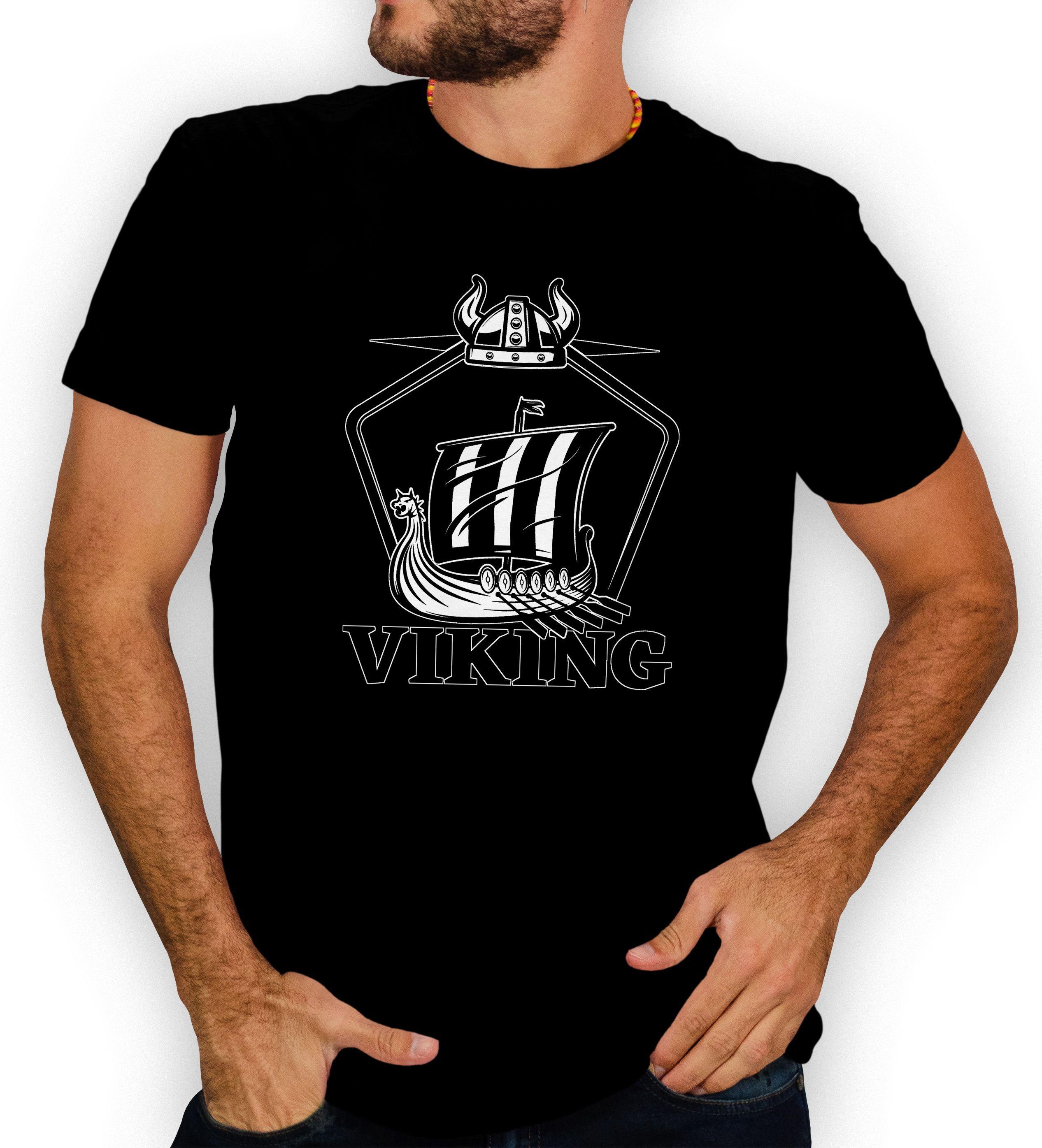 Polera hombre diseño Vikingo Valhalla D15-0