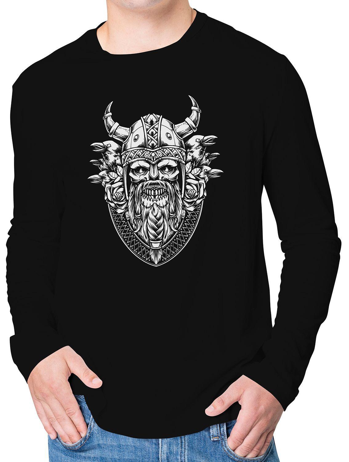 Polera Manga larga Vikingo Valhalla Skull D12-0