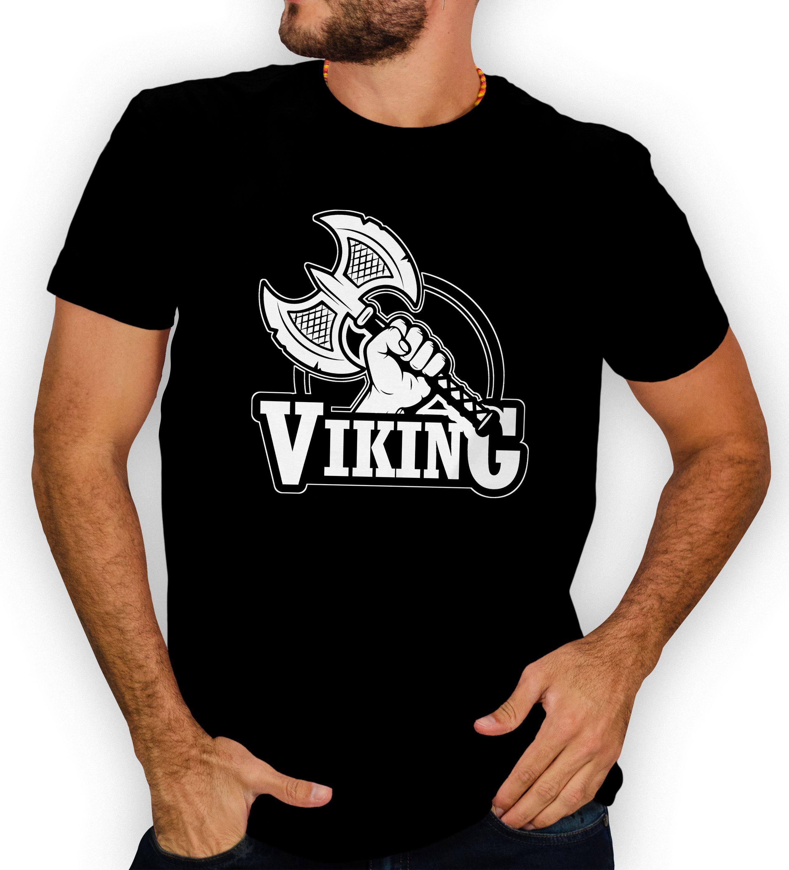 Polera hombre diseño Vikingo Valhalla D19-0