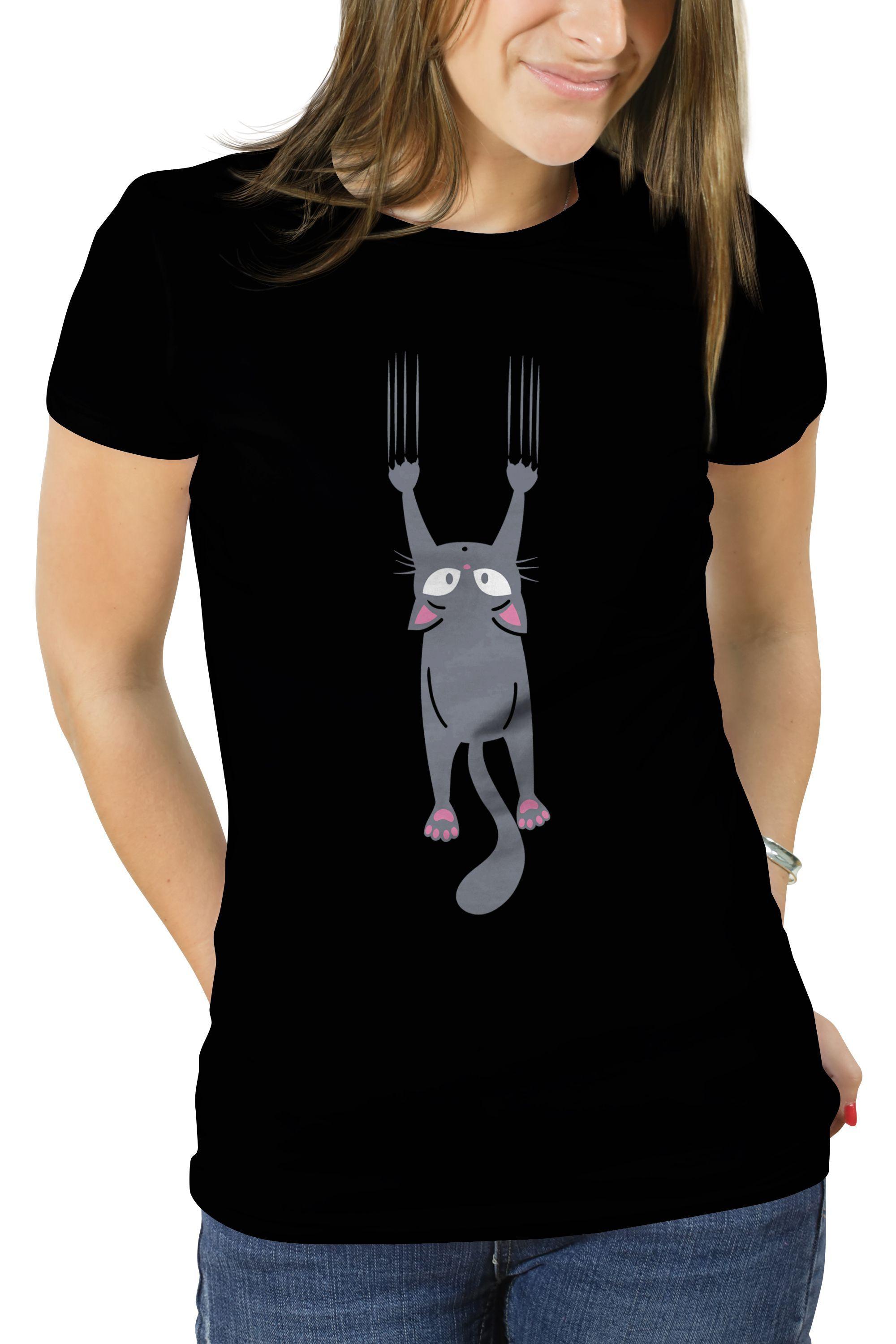 Polera Mujer diseño gatito gato D2-0