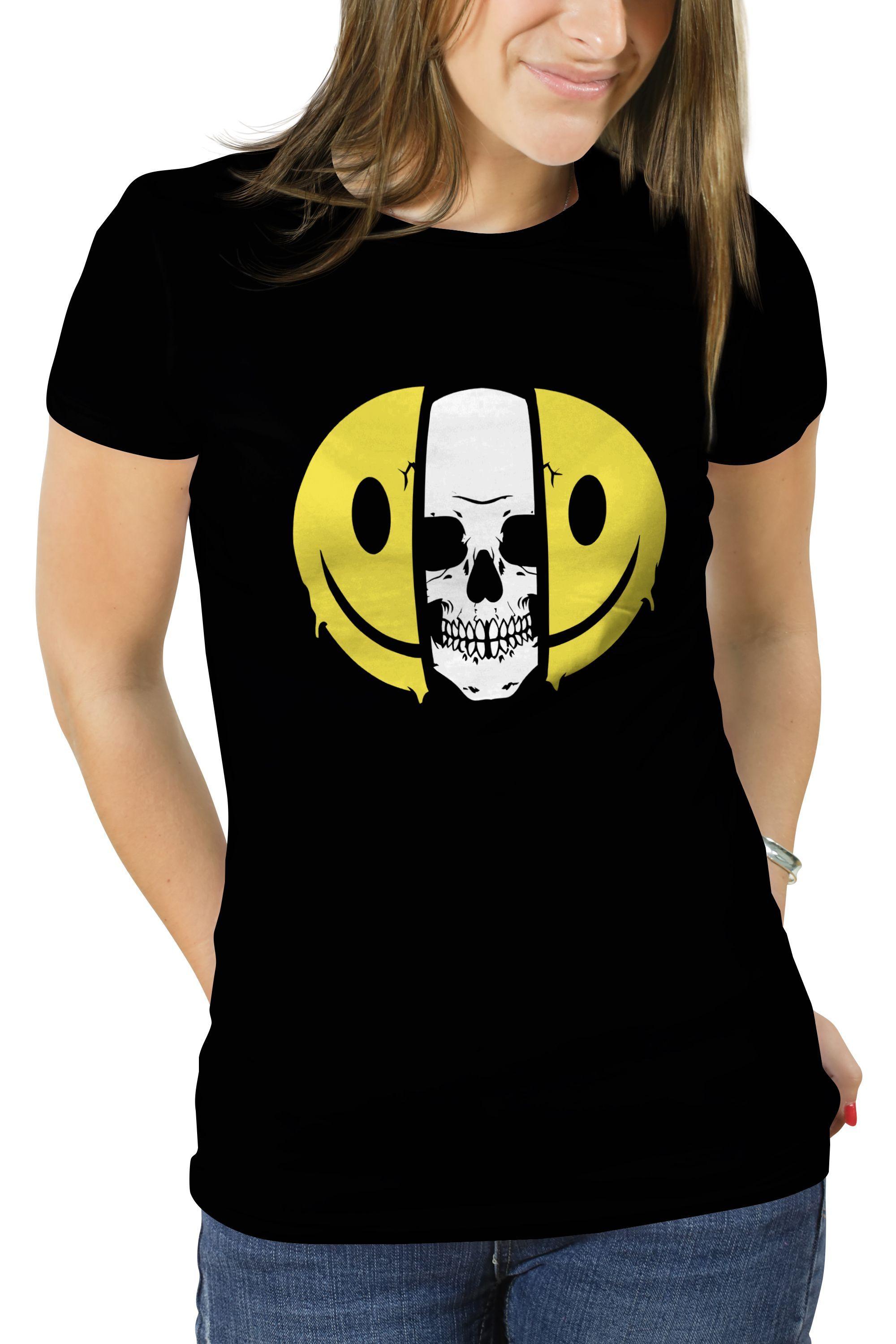 Polera Mujer diseño calavera 8-0