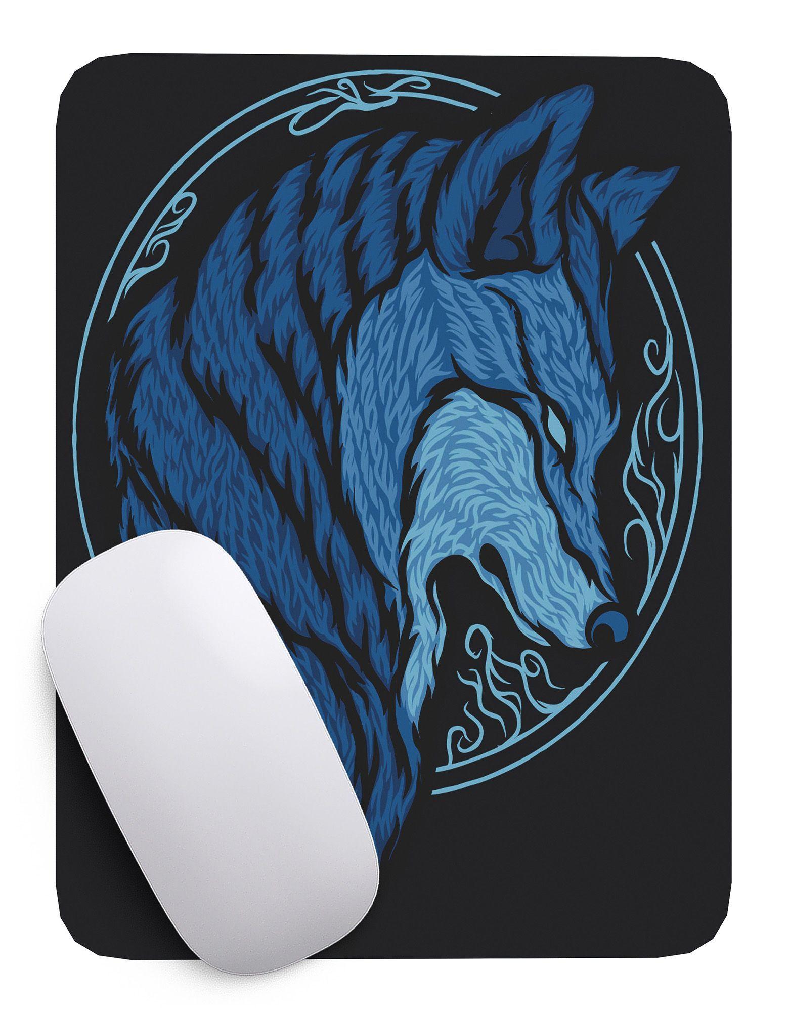 Mouse Pad Lobo Arte de animales - 17cm X 21cm D22-1