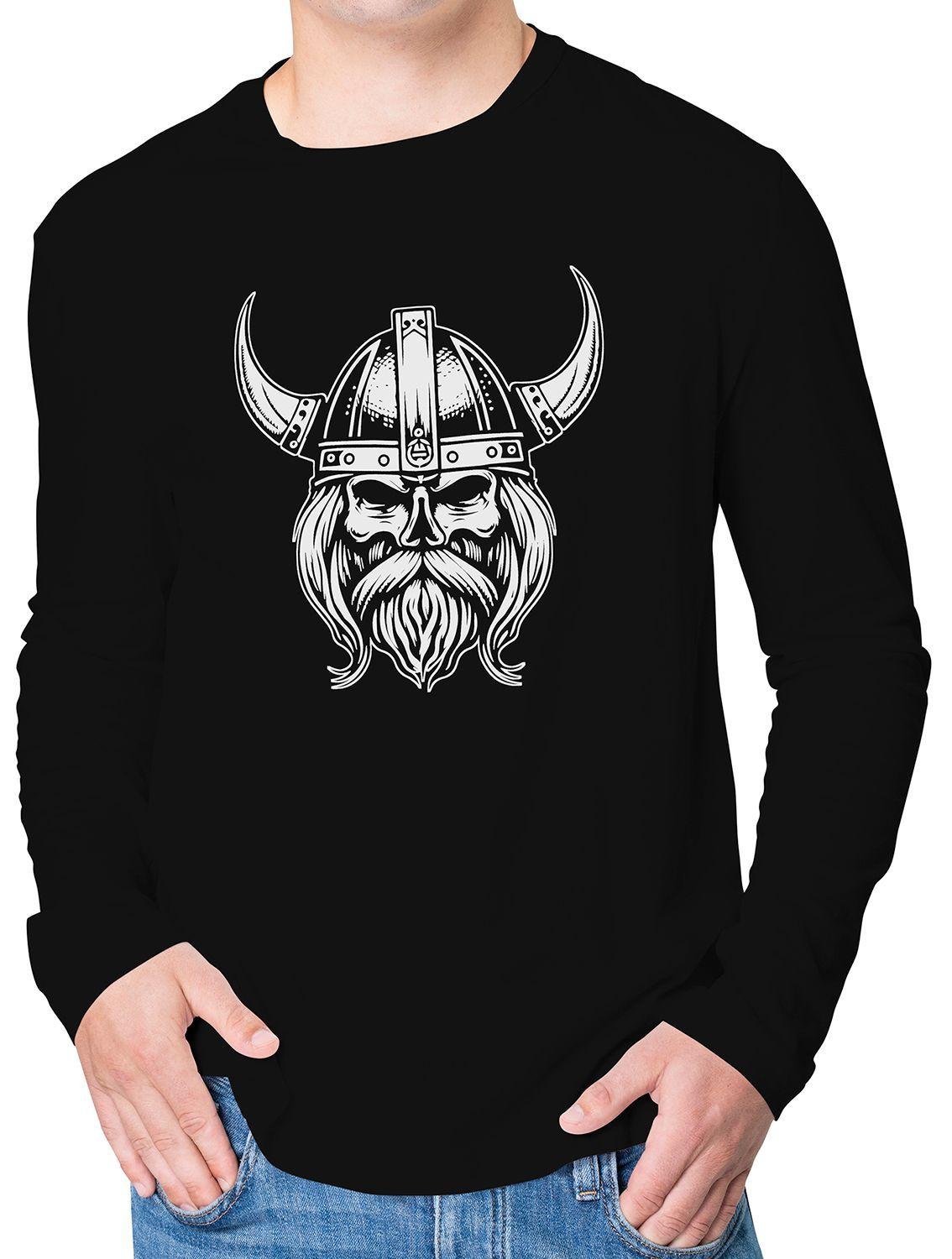 Polera Manga larga Vikingo Valhalla Skull D13-0
