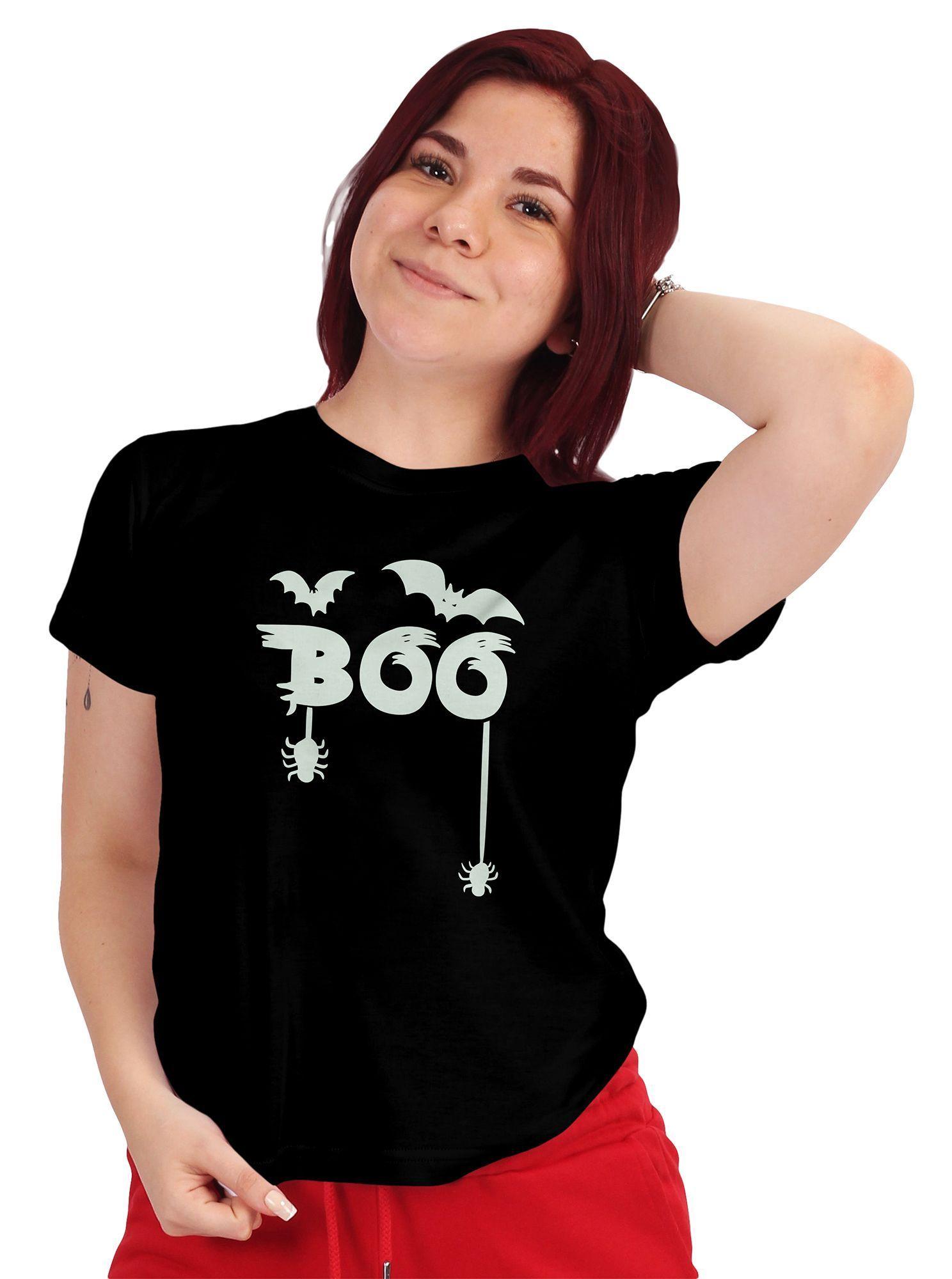 Polera Mujer Halloween Efecto Fosforescente D10-0