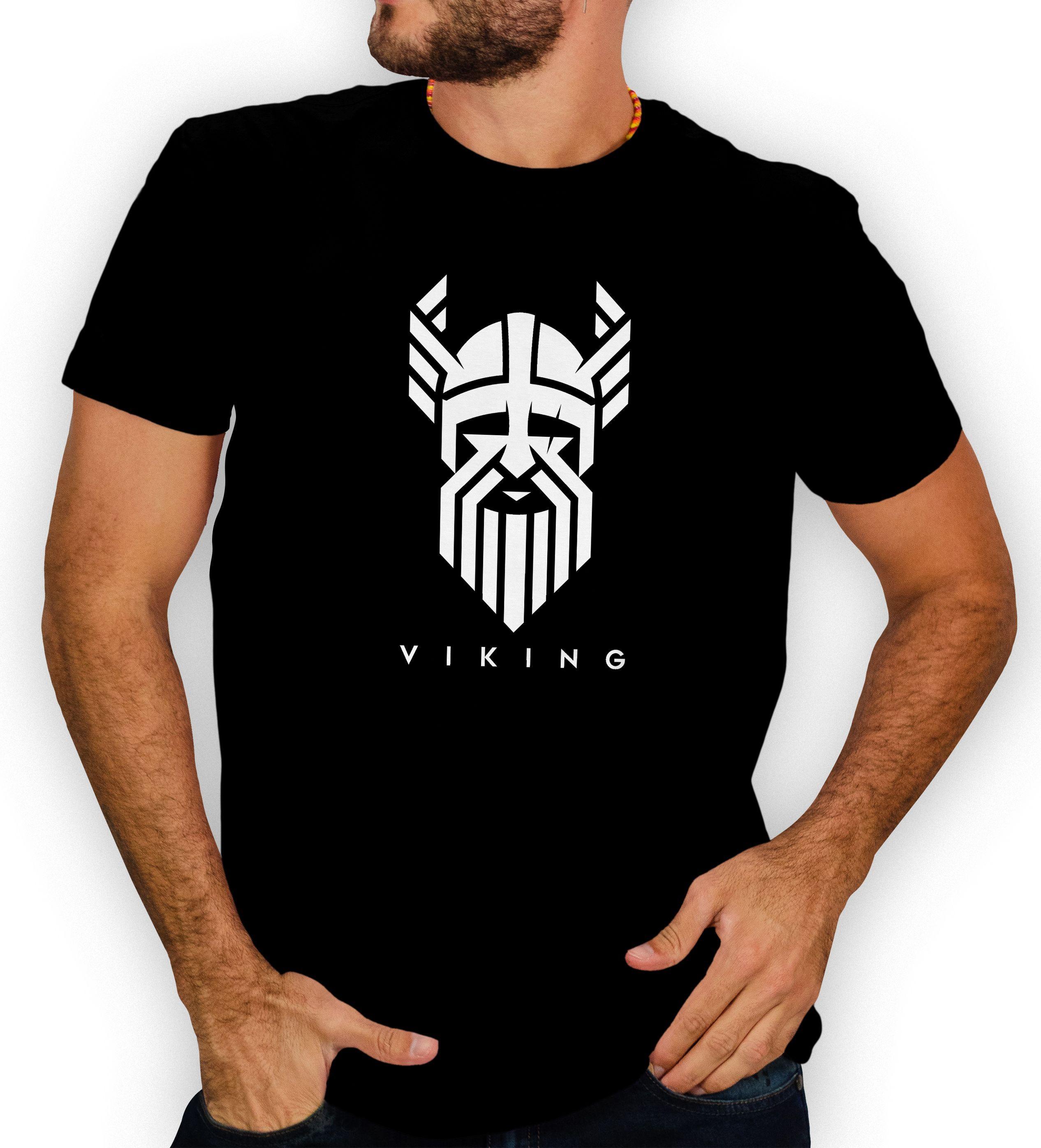 Polera hombre diseño Vikingo Valhalla D31-0