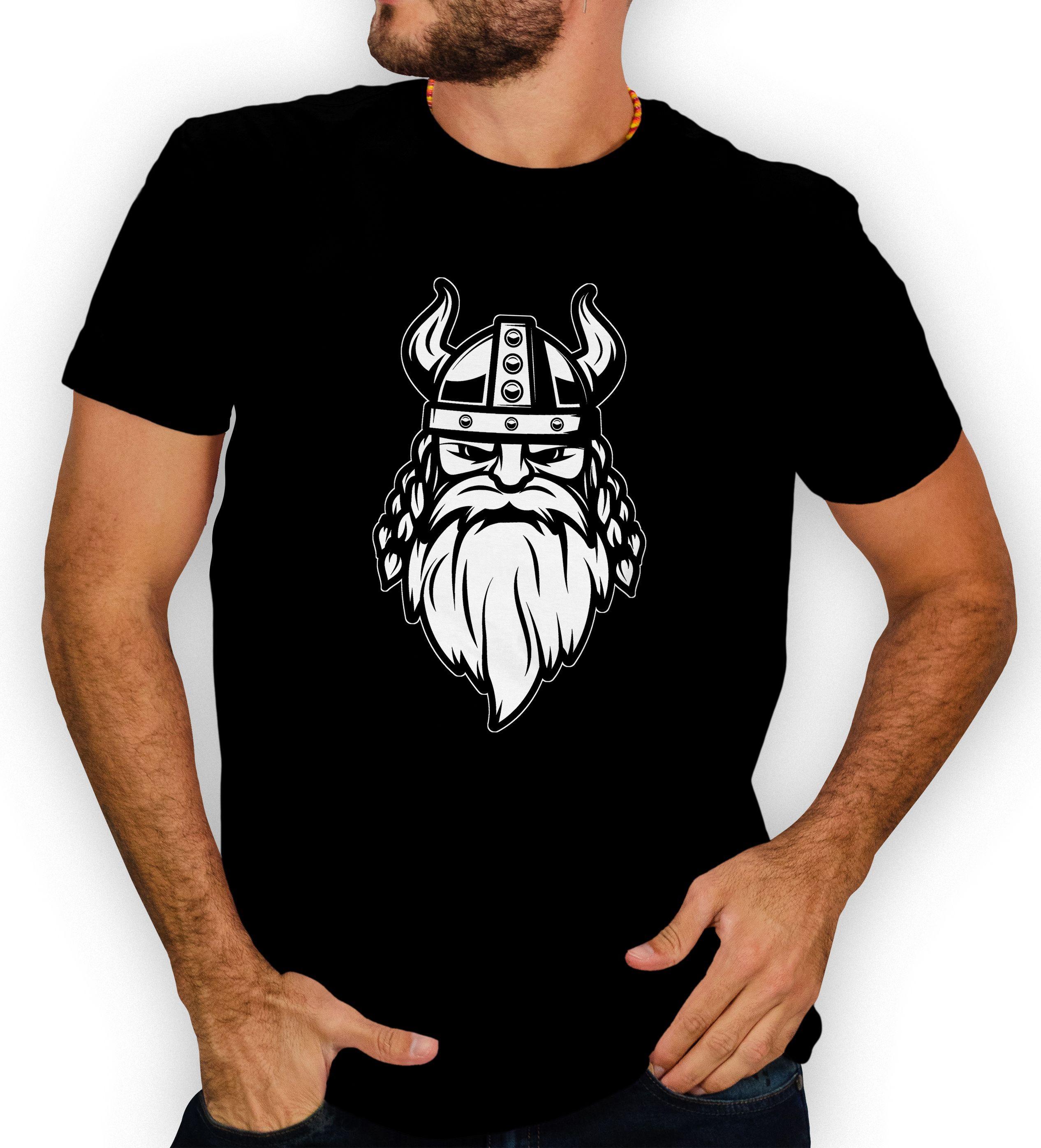 Polera hombre diseño Vikingo Valhalla D9-0