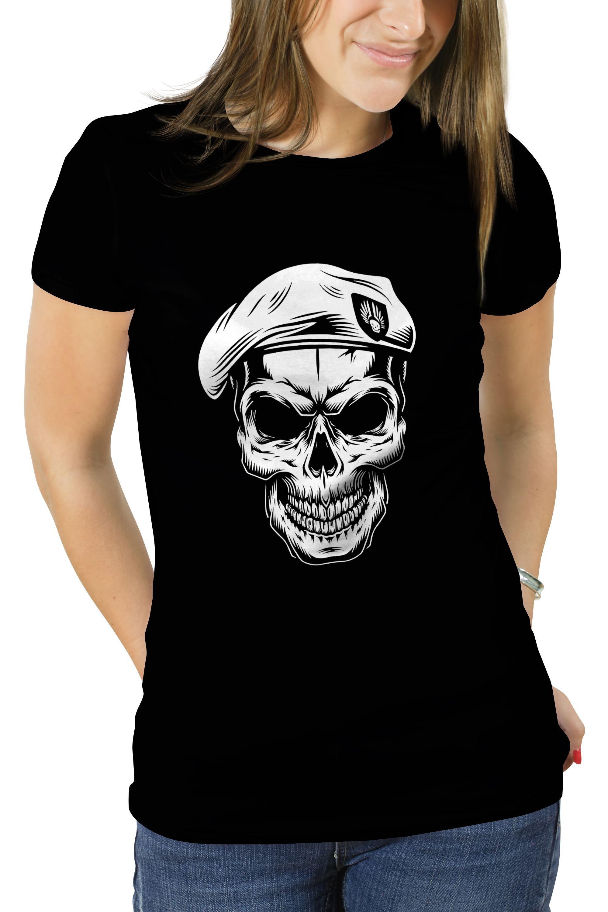 Polera Mujer diseño calavera 7-0