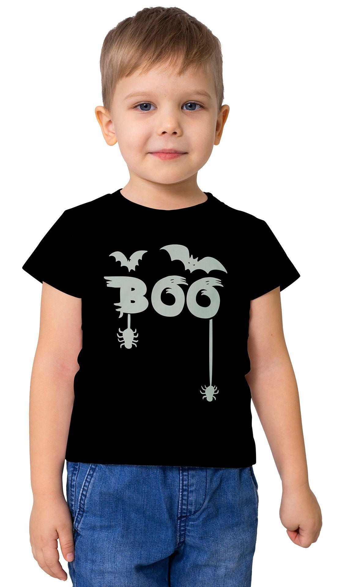 Polera niño unisex Halloween efecto fosforescente D7-0