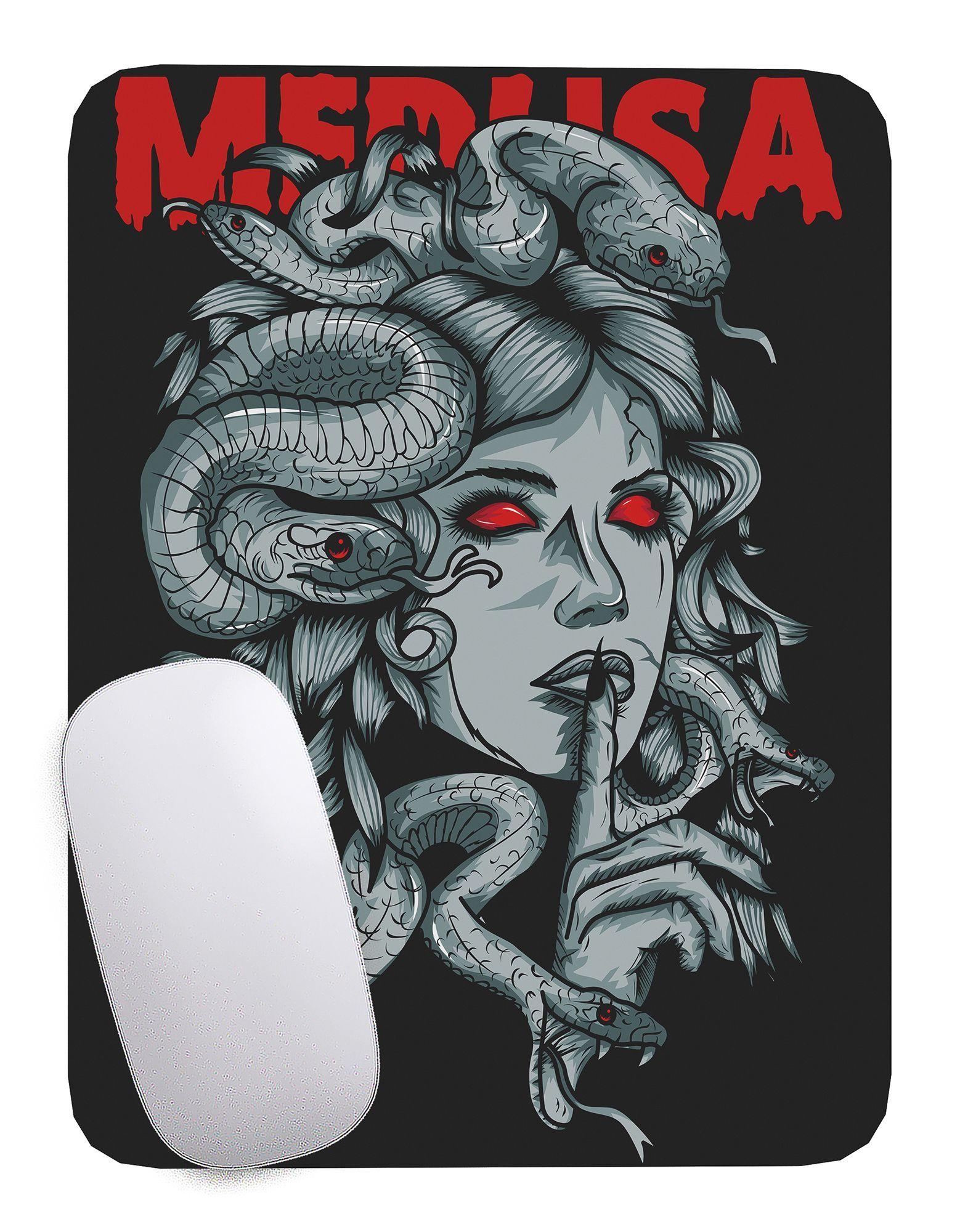 Mouse Pad monstruos Medusa - 17cm X 21cm D16-1