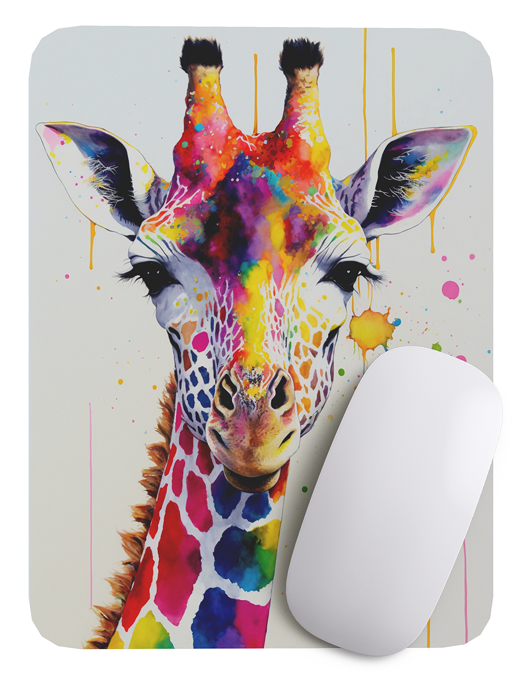 Mouse Pad Jirafa Arte de animales - 17cm X 21cm D36-1