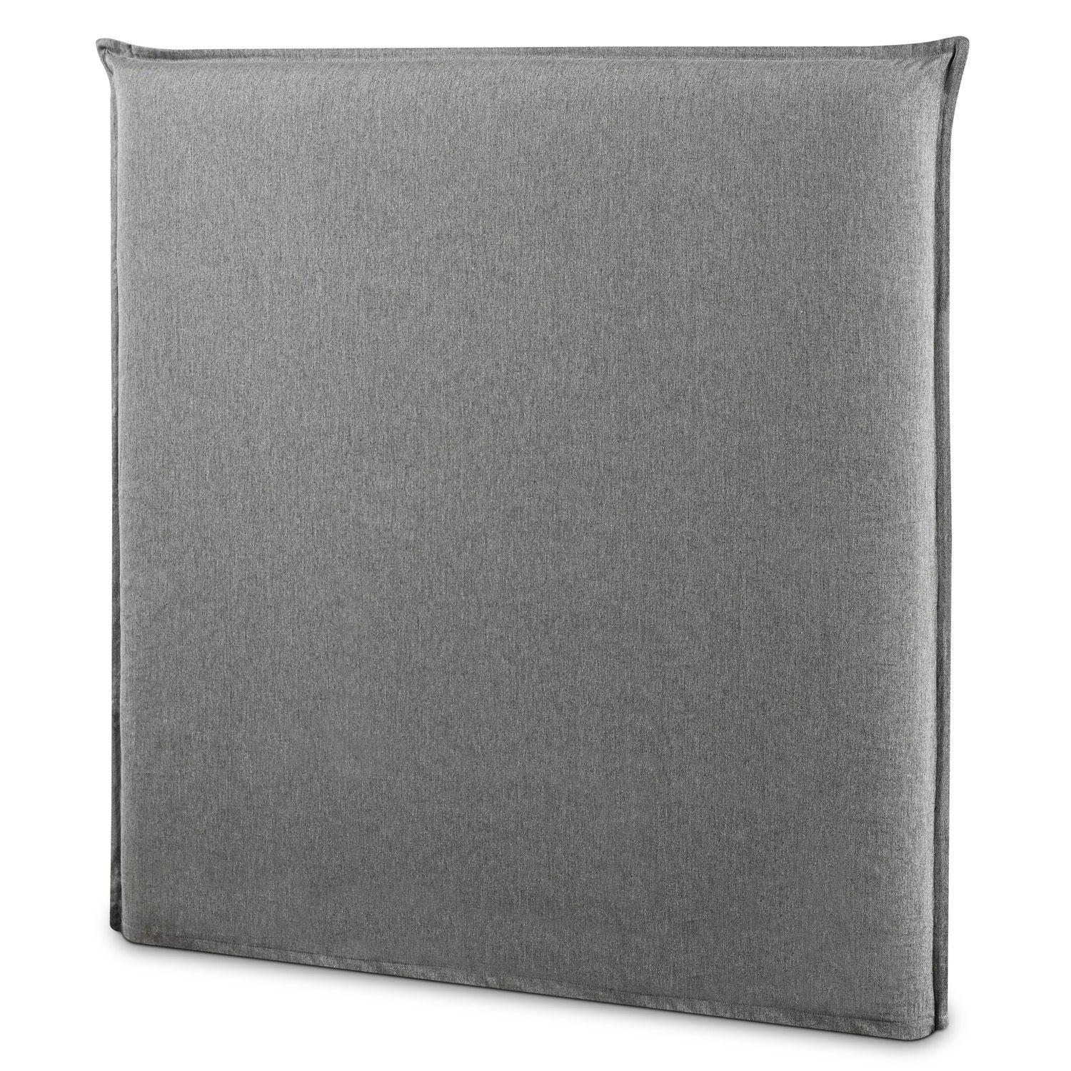 Respaldo Cama 1.0 Plaza Pestaña Orleans Gris-2