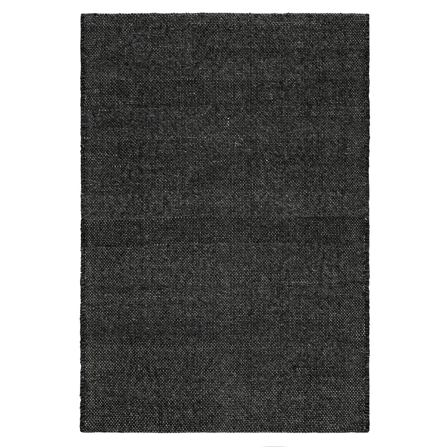 Alfombra Wool Topstitch Gray 80x120 cm-0